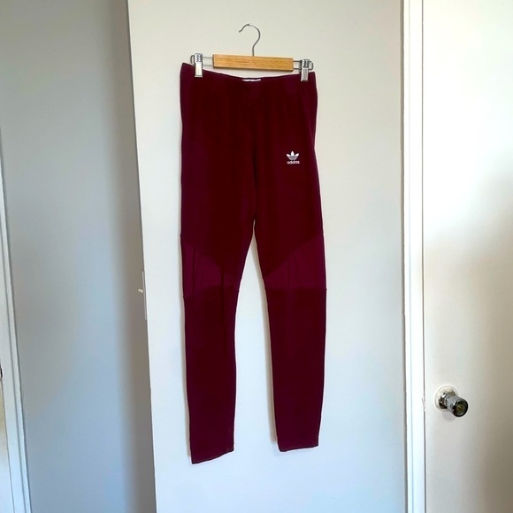 adidas Other - Adidas Burgundy Gym Pants